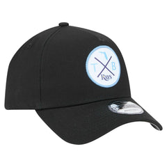 Tampa Bay Rays 9FORTY A-Frame Adjustable Hat - Black | New Era