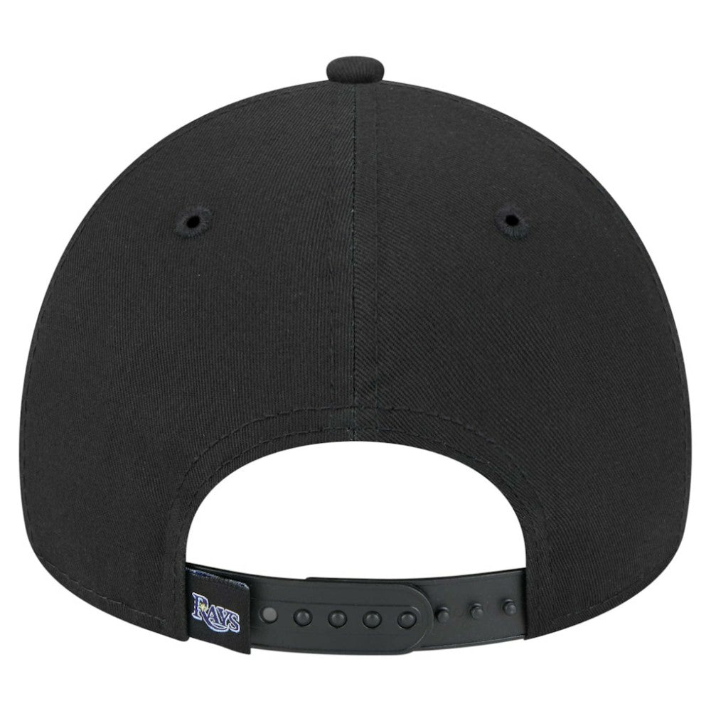Tampa Bay Rays 9FORTY A-Frame Adjustable Hat - Black | New Era