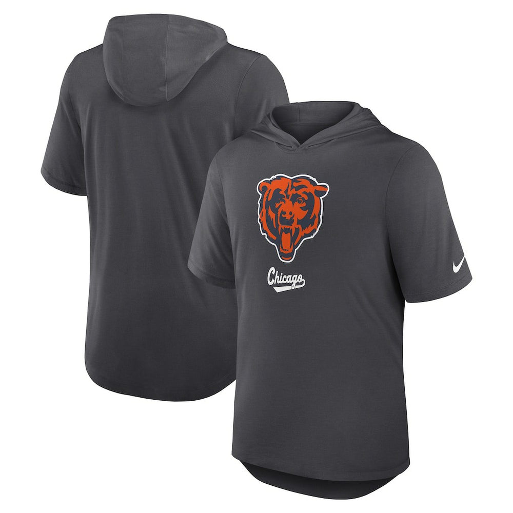 Chicago Bears Tri-Blend Performance Hoodie T-Shirt - Anthracite | Nike for sale