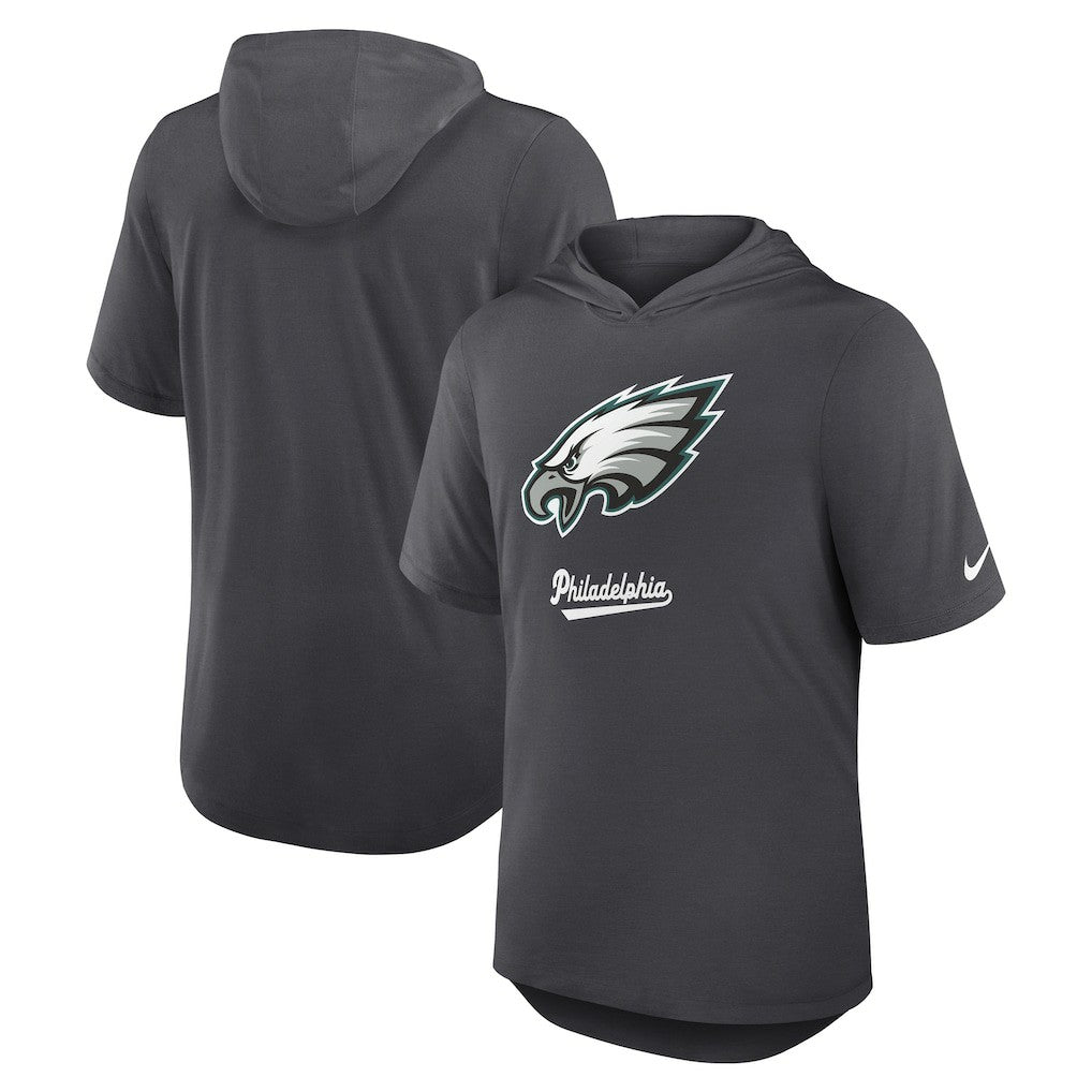 Philadelphia Eagles Tri-Blend Performance Hoodie T-Shirt - Anthracite | Nike sale