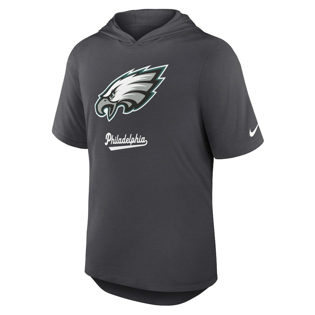 Philadelphia Eagles Tri-Blend Performance Hoodie T-Shirt - Anthracite | Nike sale