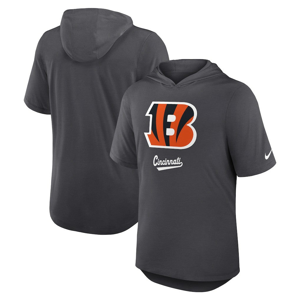 Cincinnati Bengals Tri-Blend Performance Hoodie T-Shirt - Anthracite | Nike sale