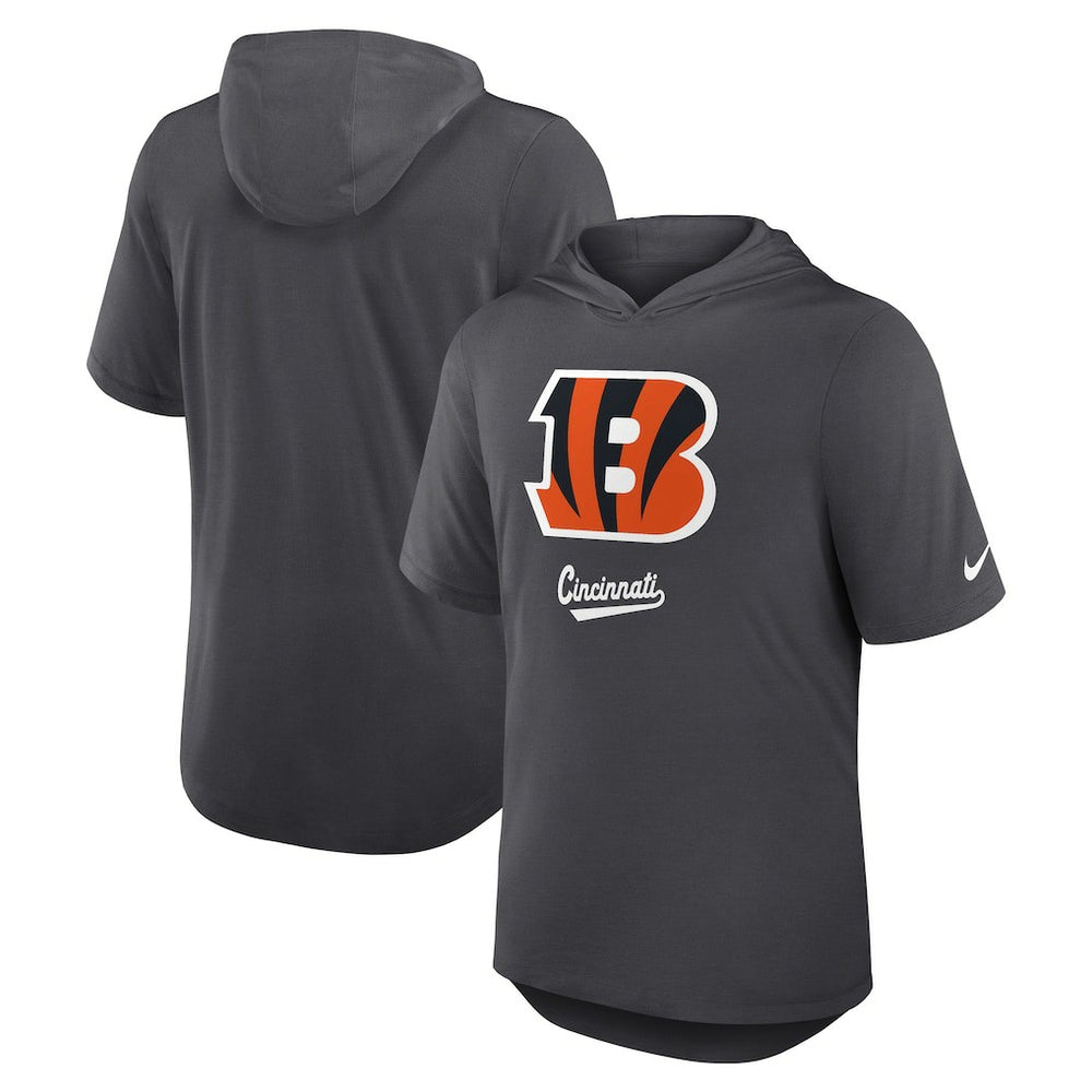 Cincinnati Bengals Tri-Blend Performance Hoodie T-Shirt - Anthracite | Nike sale