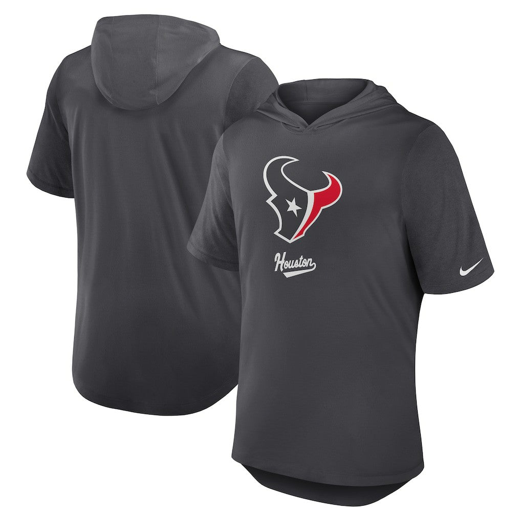 Houston Texans Tri-Blend Performance Hoodie T-Shirt - Anthracite | Nike sale