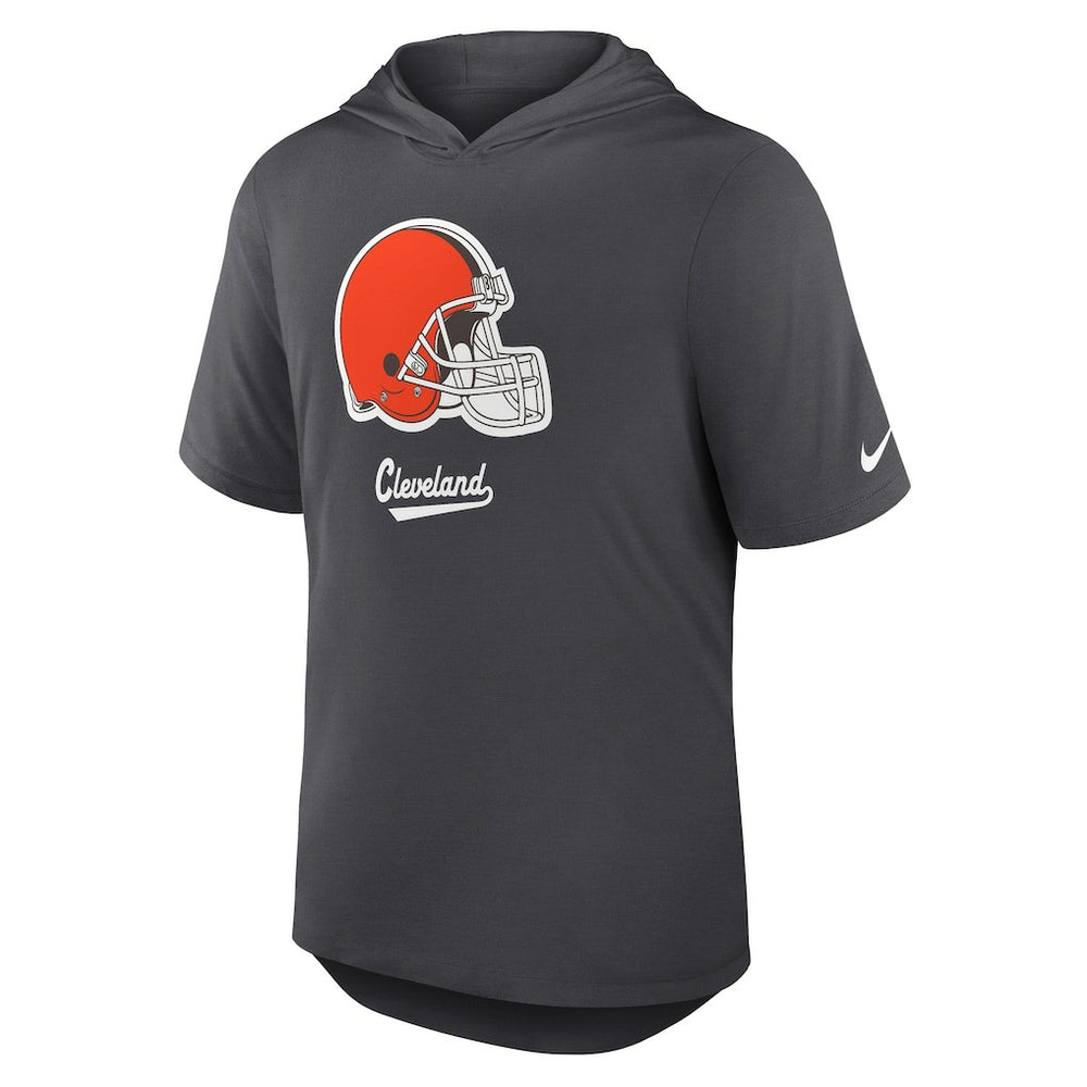 Cleveland Browns Tri-Blend Performance Hoodie T-Shirt - Anthracite | Nike outlet