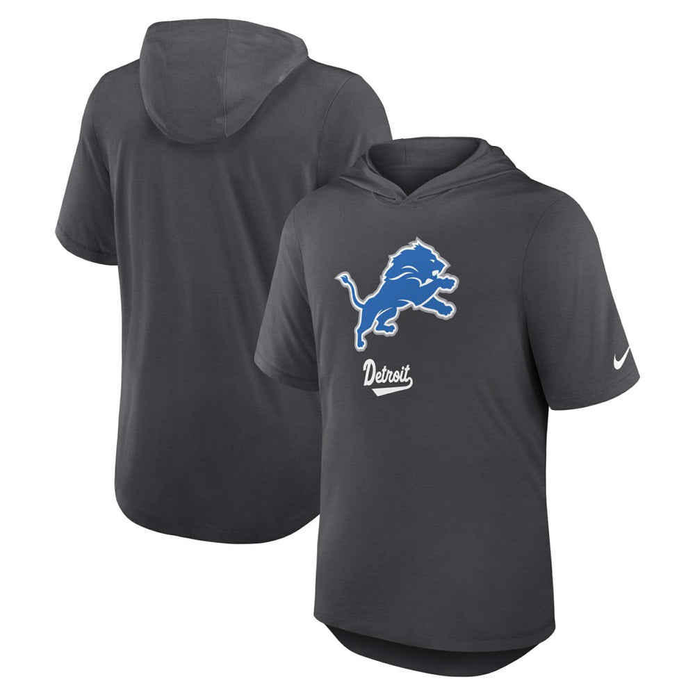 Detroit Lions Tri-Blend Performance Hoodie T-Shirt - Anthracite | Nike online