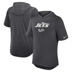 New York Jets Tri-Blend Performance Hoodie T-Shirt - Anthracite | Nike on sale