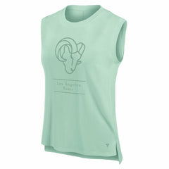 Los Angeles Rams Women's Studio Embrace Tank Top - Mint for sale