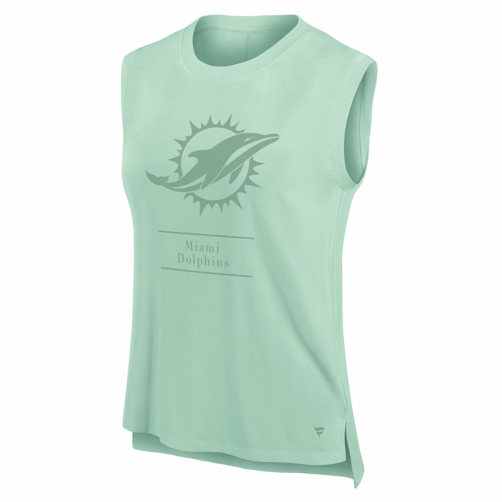 Miami Dolphins Women's Studio Embrace Tank Top - Mint sale