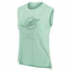 Miami Dolphins Women's Studio Embrace Tank Top - Mint sale