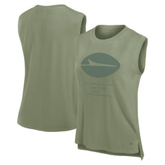 New York Jets Women's Studio Embrace Tank Top - Olive sale