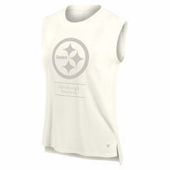Pittsburgh Steelers Women's Studio Embrace Tank Top - Cream cheap