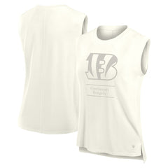 Cincinnati Bengals Women's Studio Embrace Tank Top - Cream sale