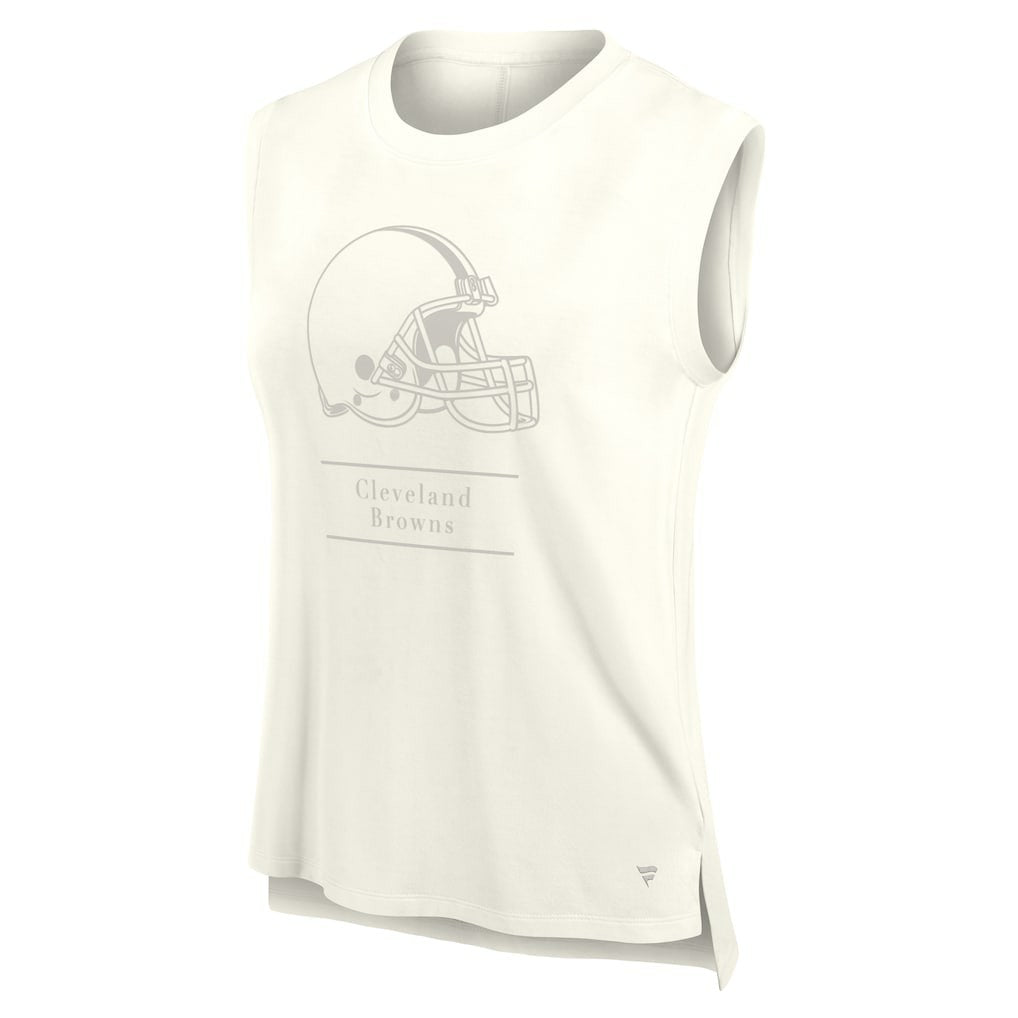 Cleveland Browns Women's Studio Embrace Tank Top - Cream cheap
