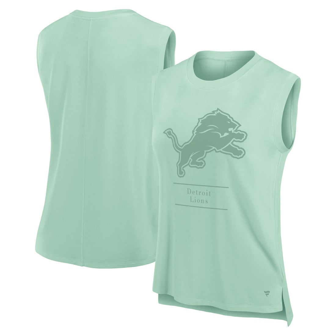 Detroit Lions Women's Studio Embrace Tank Top - Mint outlet