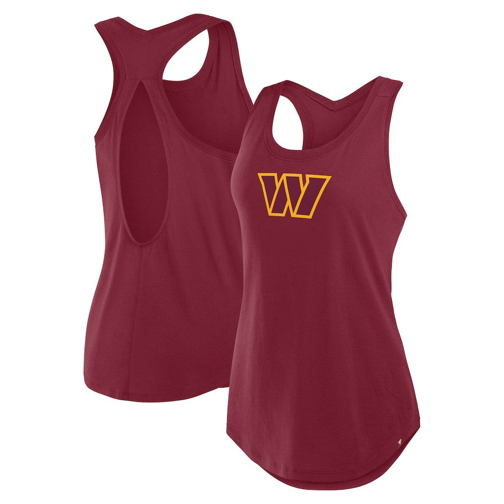 Washington Commanders Women's Iron Fan Tank Top - Burgundy cheap