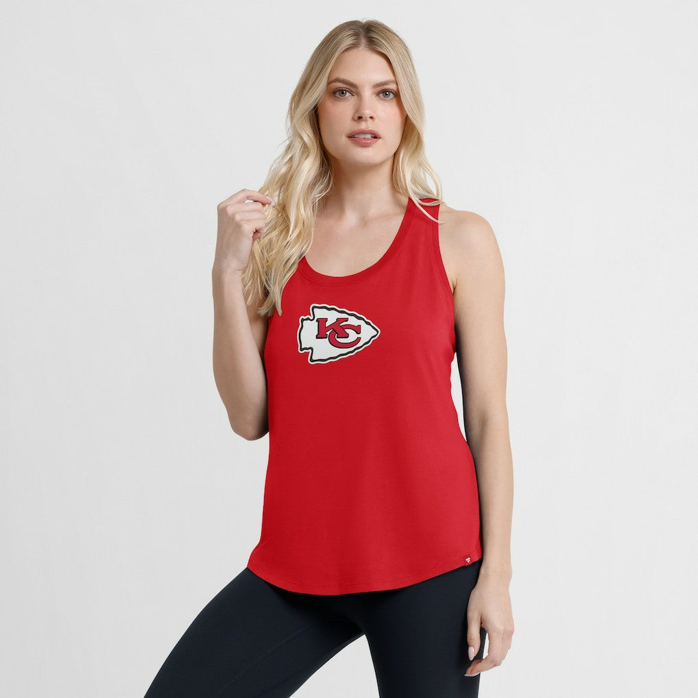 Kansas City Chiefs Women's Iron Fan Tank Top - Red discount