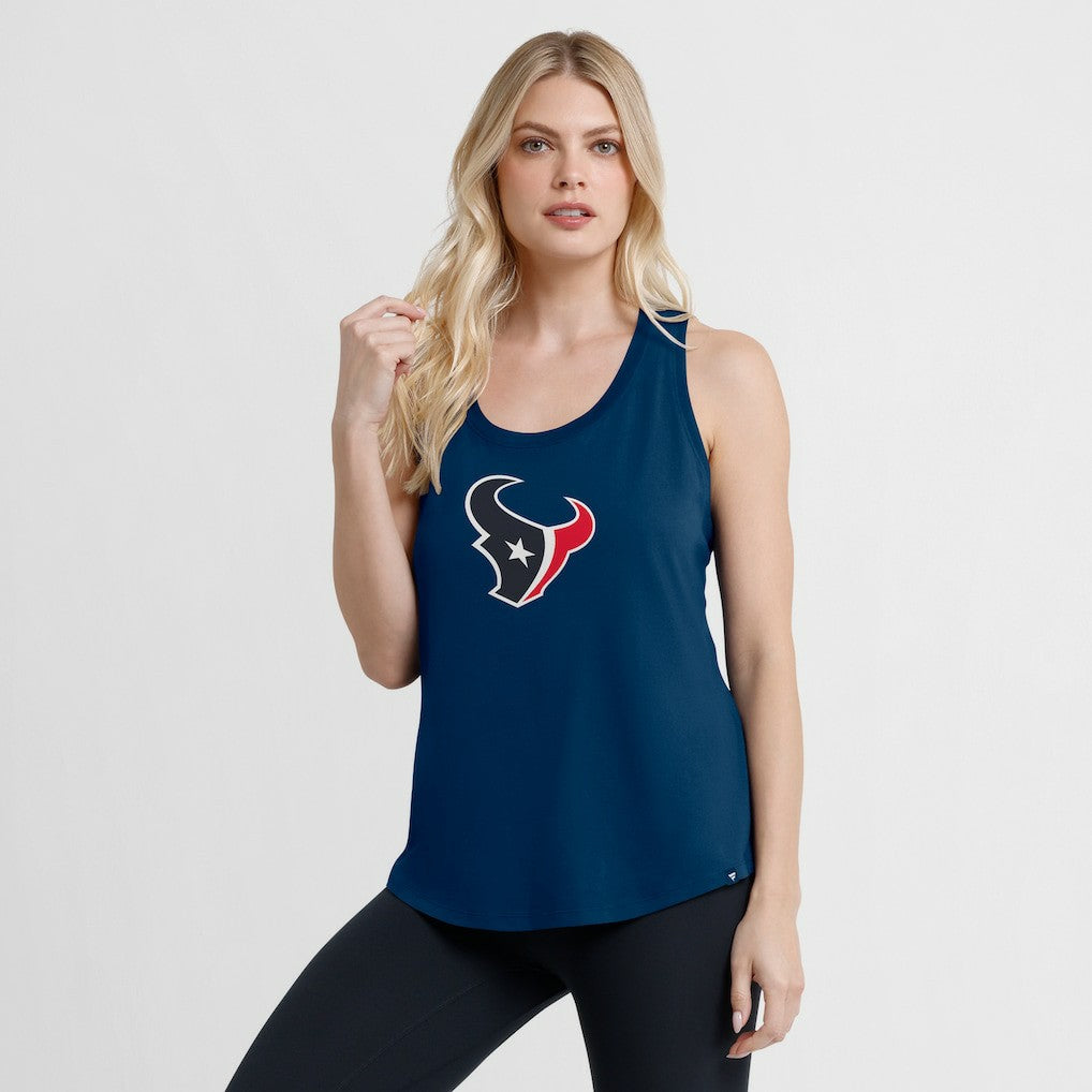 Houston Texans Women's Iron Fan Tank Top - Navy for sale