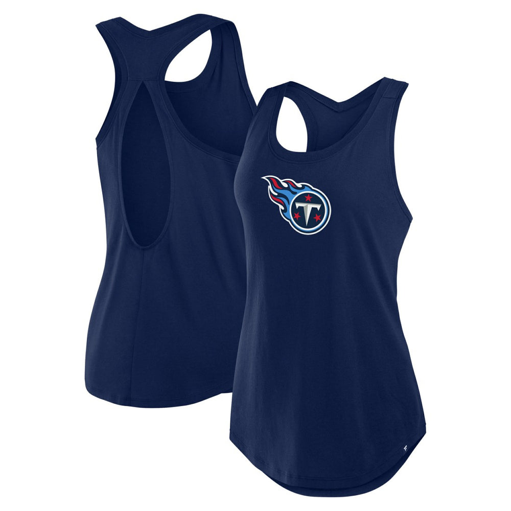 Tennessee Titans Women's Iron Fan Tank Top - Navy cheap
