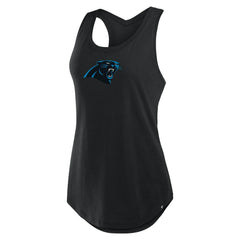 Carolina Panthers Women's Iron Fan Tank Top - Black sale