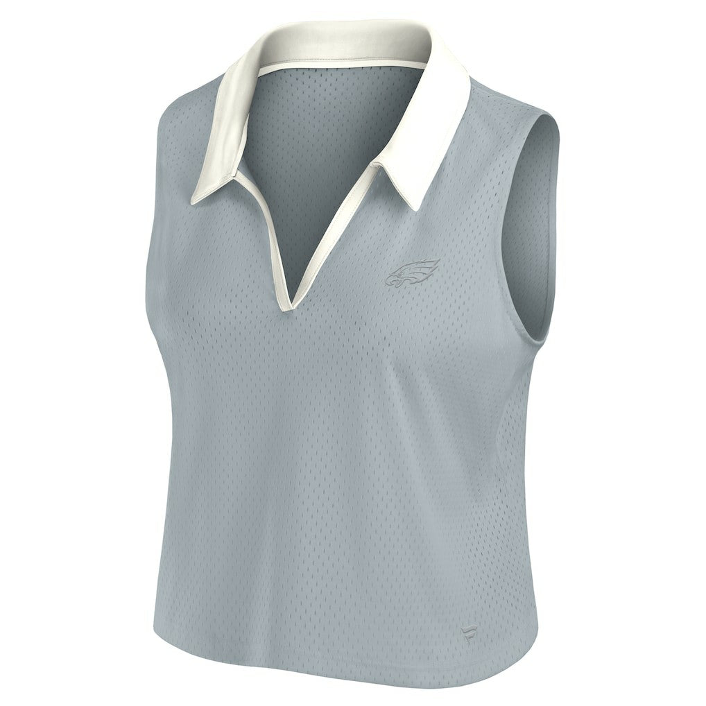 Philadelphia Eagles Women's Studio Wellness V-Neck Tank Top - Gray discount