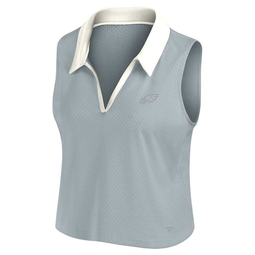 Philadelphia Eagles Women's Studio Wellness V-Neck Tank Top - Gray discount