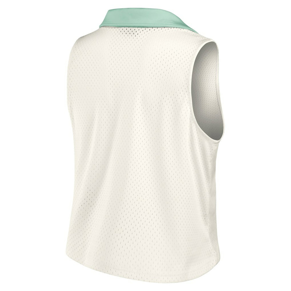 Dallas Cowboys Women's Studio Wellness V-Neck Tank Top - Cream outlet