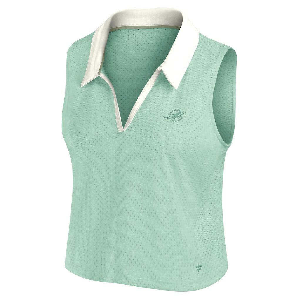 Miami Dolphins Women's Studio Wellness V-Neck Tank Top - Mint online