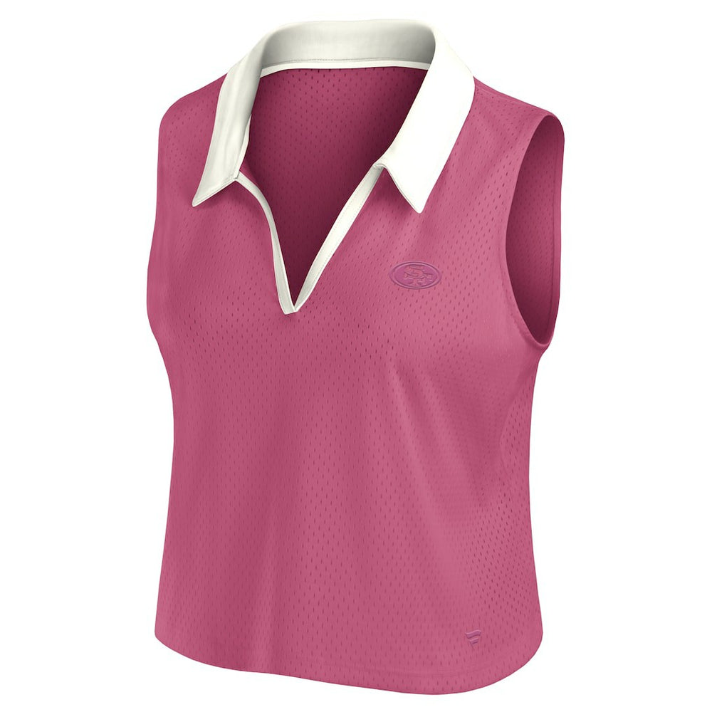 San Francisco 49ers Women's Studio Wellness V-Neck Tank Top - Pink on sale
