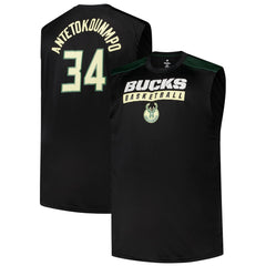 Giannis Antetokounmpo Milwaukee Bucks Profile Big & Tall Player Muscle Tank - Black for sale