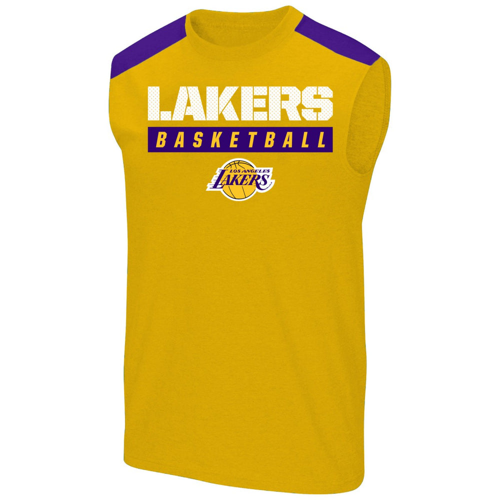 LeBron James Los Angeles Lakers Profile Big & Tall Player Muscle Tank - Gold on sale