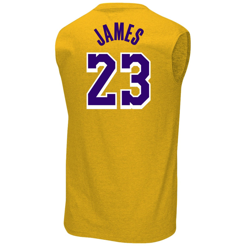 LeBron James Los Angeles Lakers Profile Big & Tall Player Muscle Tank - Gold on sale