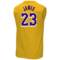 LeBron James Los Angeles Lakers Profile Big & Tall Player Muscle Tank - Gold on sale