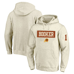 Devin Booker Phoenix Suns Profile Big & Tall Player Double Face Tri-Blend Pullover Hoodie - Cream cheap