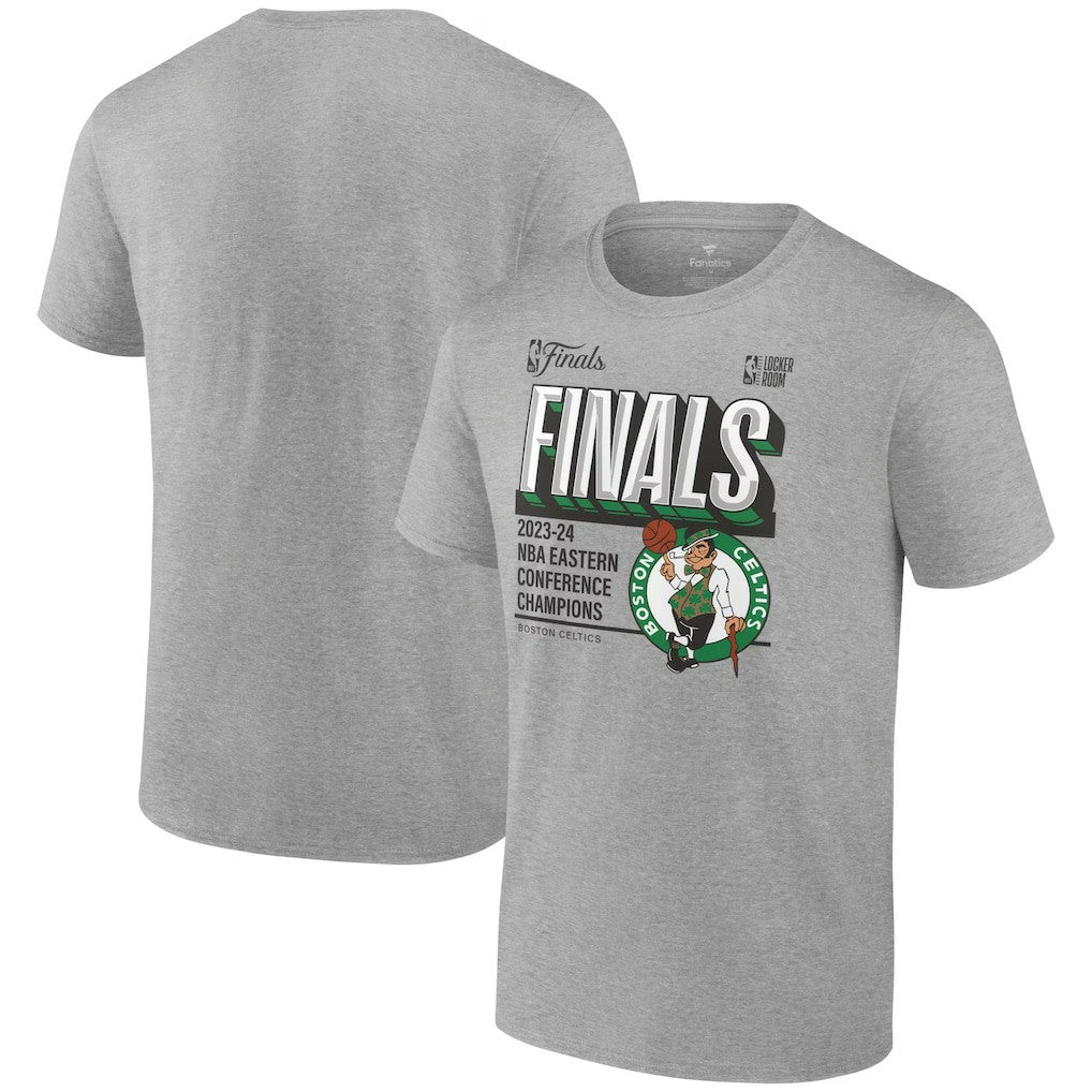 Boston Celtics 2024 Eastern Conference Champions Locker Room Big & Tall T-Shirt - Heather Gray | Fanatics on sale