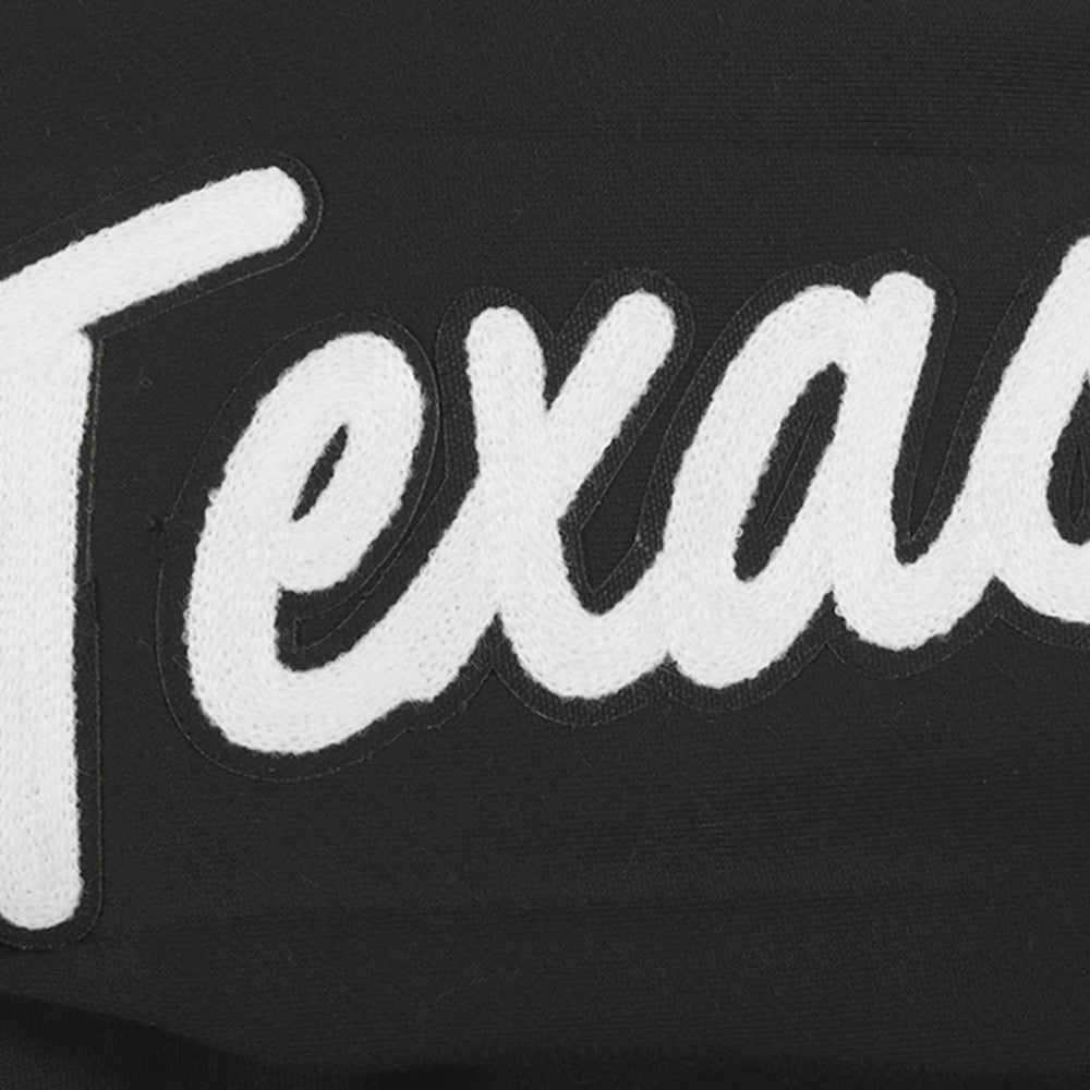 Texas Rangers Pro Standard Paint The City Dropped Shoulder Pullover Sweatshirt - Black