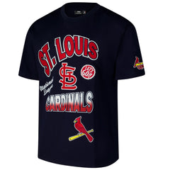 St. Louis Cardinals Pro Standard Turn It Up Dropped Shoulder T-Shirt - Navy