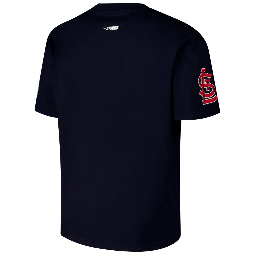 St. Louis Cardinals Pro Standard Turn It Up Dropped Shoulder T-Shirt - Navy