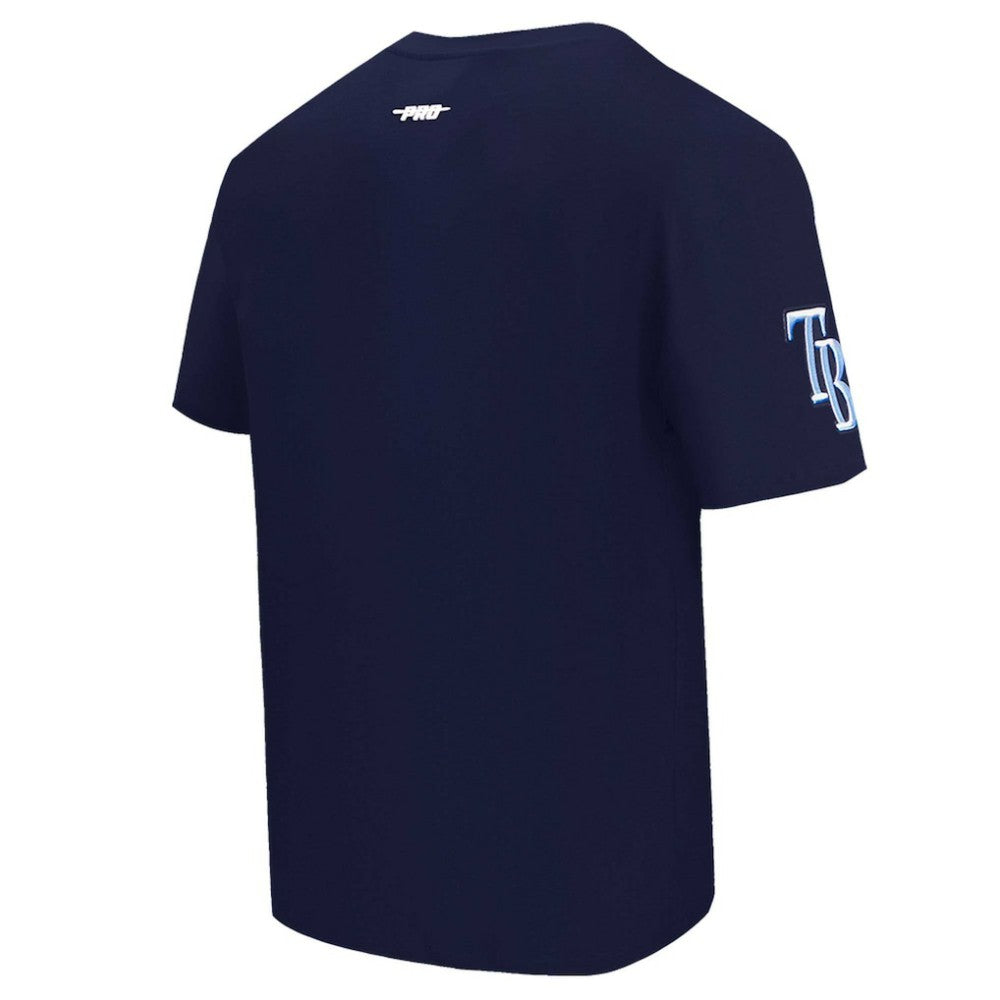 Tampa Bay Rays Pro Standard Turn It Up Dropped Shoulder T-Shirt - Navy