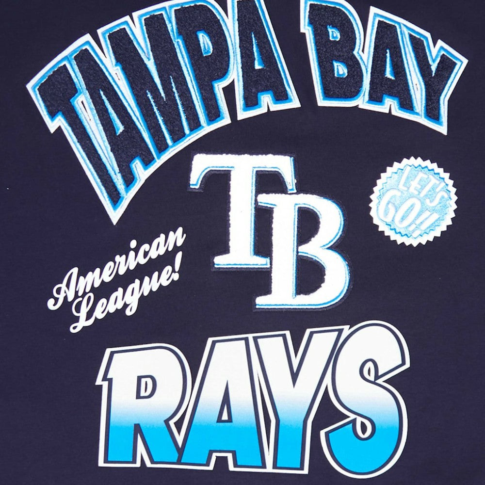 Tampa Bay Rays Pro Standard Turn It Up Dropped Shoulder T-Shirt - Navy