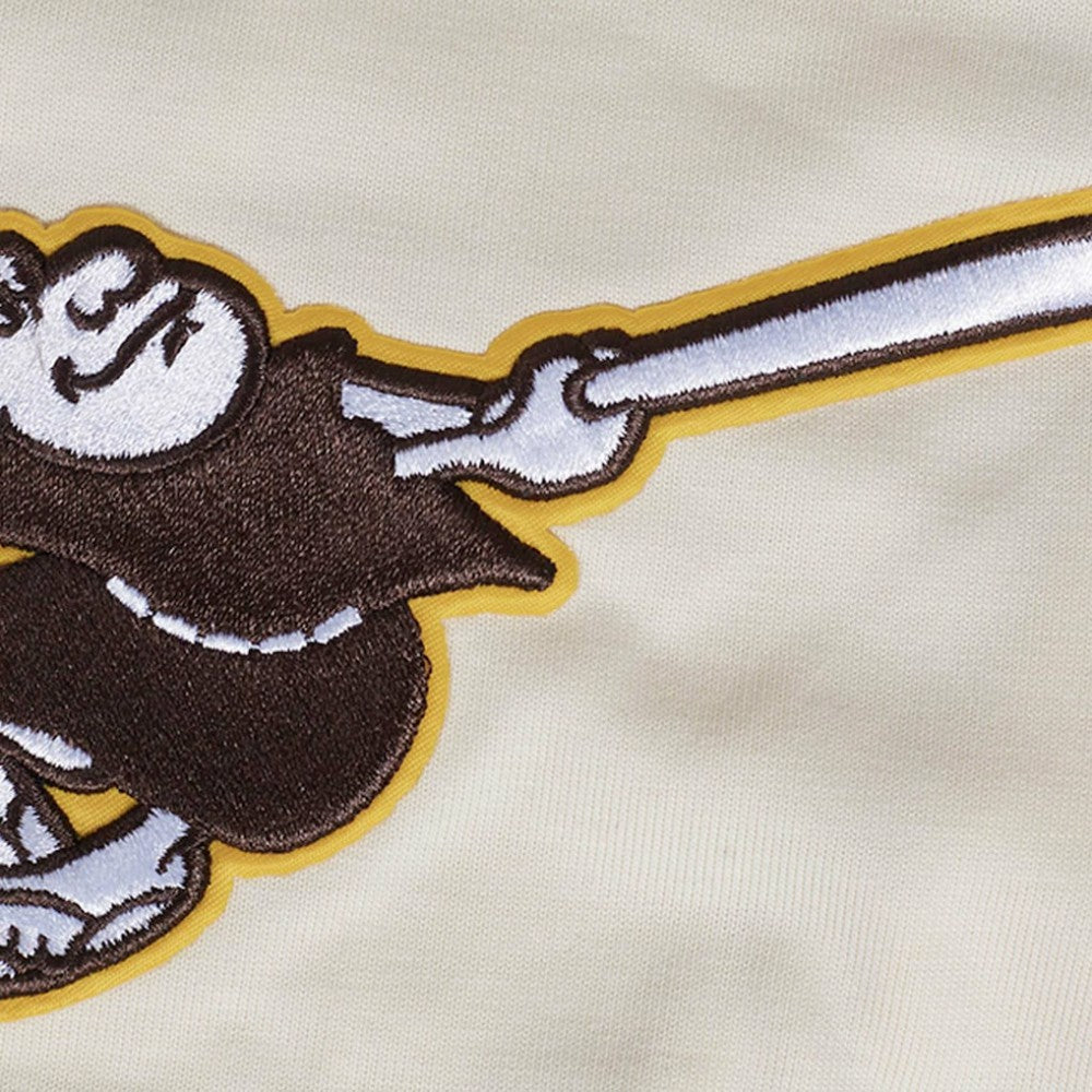 San Diego Padres Pro Standard Turn It Up Dropped Shoulder T-Shirt - Cream