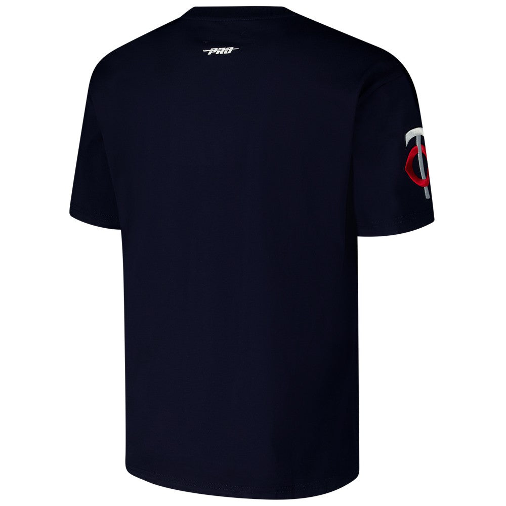 Minnesota Twins Pro Standard Turn It Up Dropped Shoulder T-Shirt - Navy