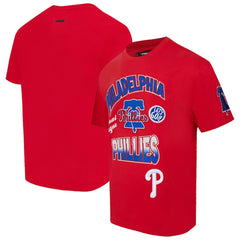 Philadelphia Phillies Pro Standard Turn It Up Dropped Shoulder T-Shirt - Red