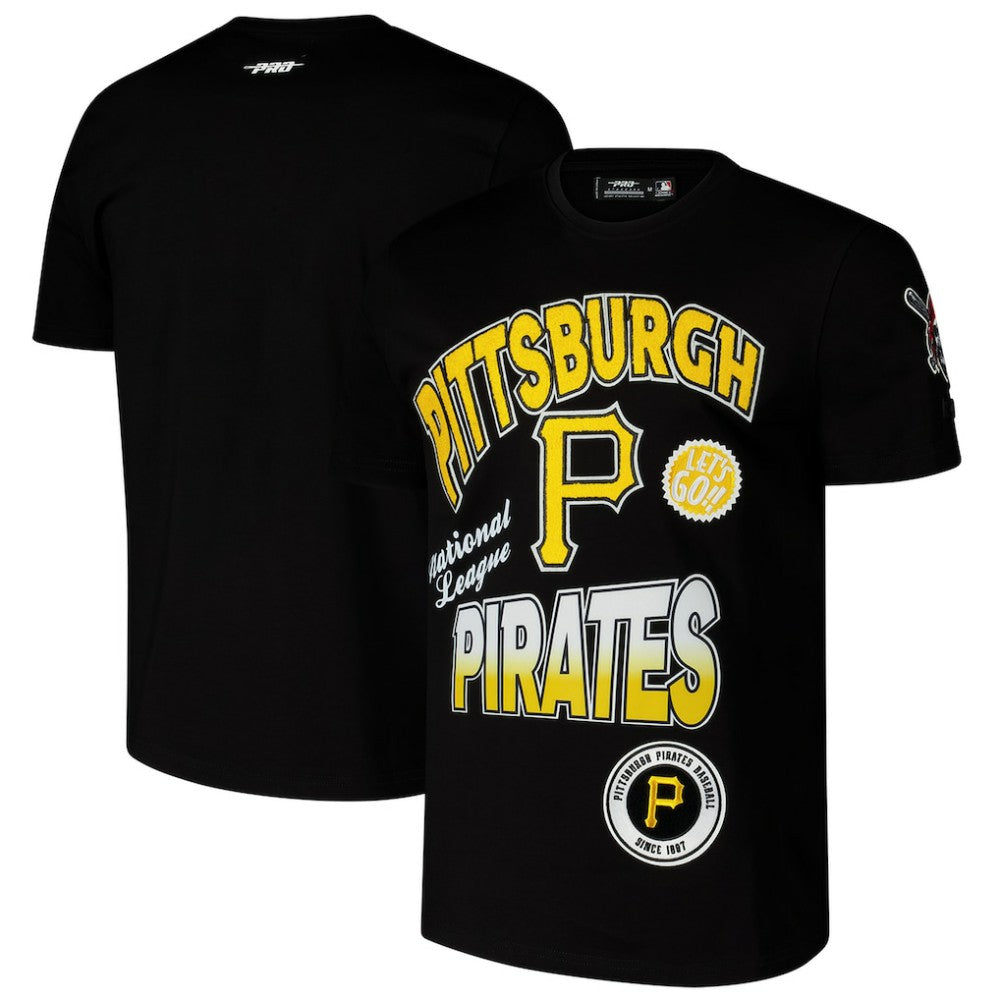 Pittsburgh Pirates Pro Standard Turn It Up Dropped Shoulder T-Shirt - Black