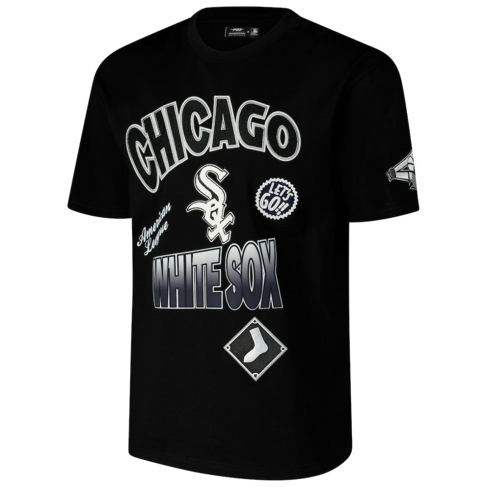 Chicago White Sox Pro Standard Turn It Up Dropped Shoulder T-Shirt - Black