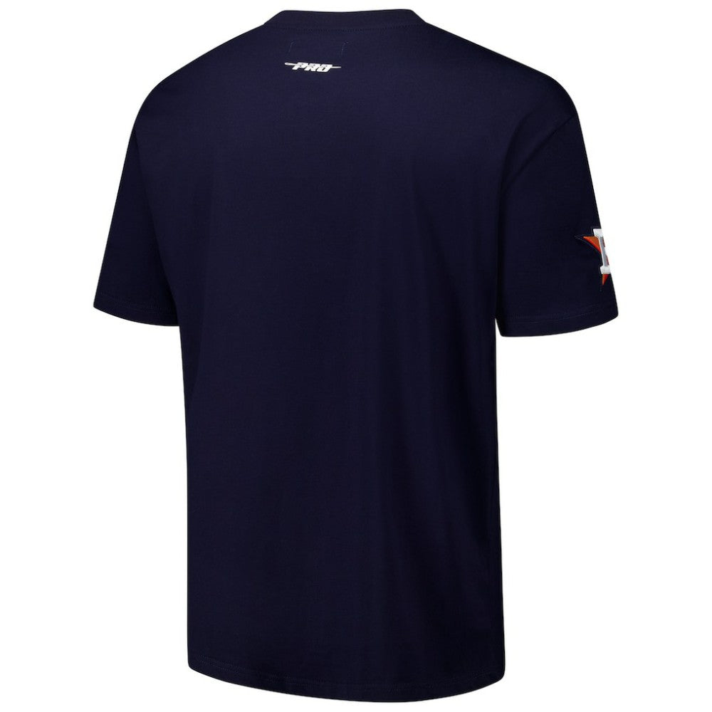 Houston Astros Pro Standard Turn It Up Dropped Shoulder T-Shirt - Navy