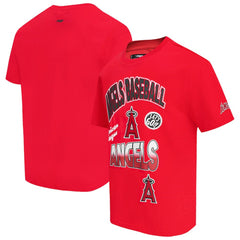 Los Angeles Angels Pro Standard Turn It Up Dropped Shoulder T-Shirt - Red