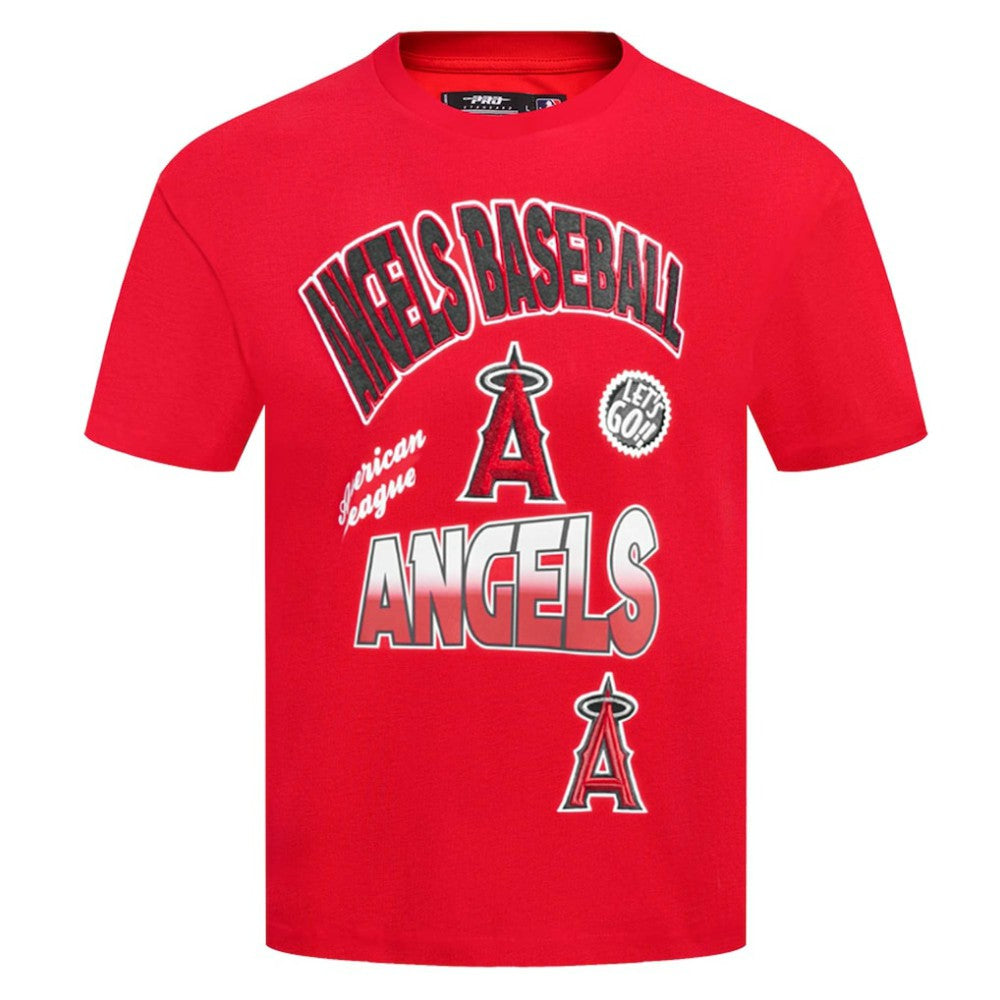 Los Angeles Angels Pro Standard Turn It Up Dropped Shoulder T-Shirt - Red