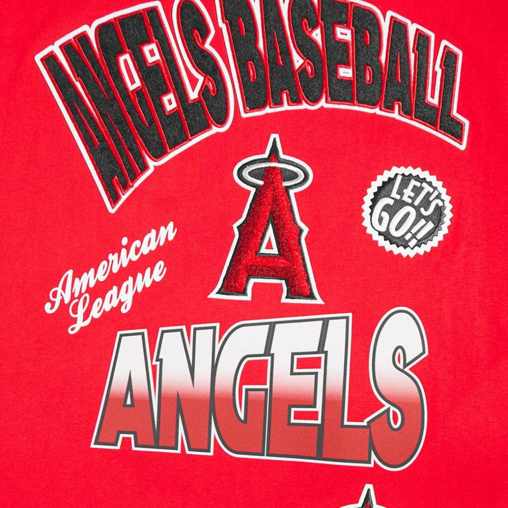 Los Angeles Angels Pro Standard Turn It Up Dropped Shoulder T-Shirt - Red