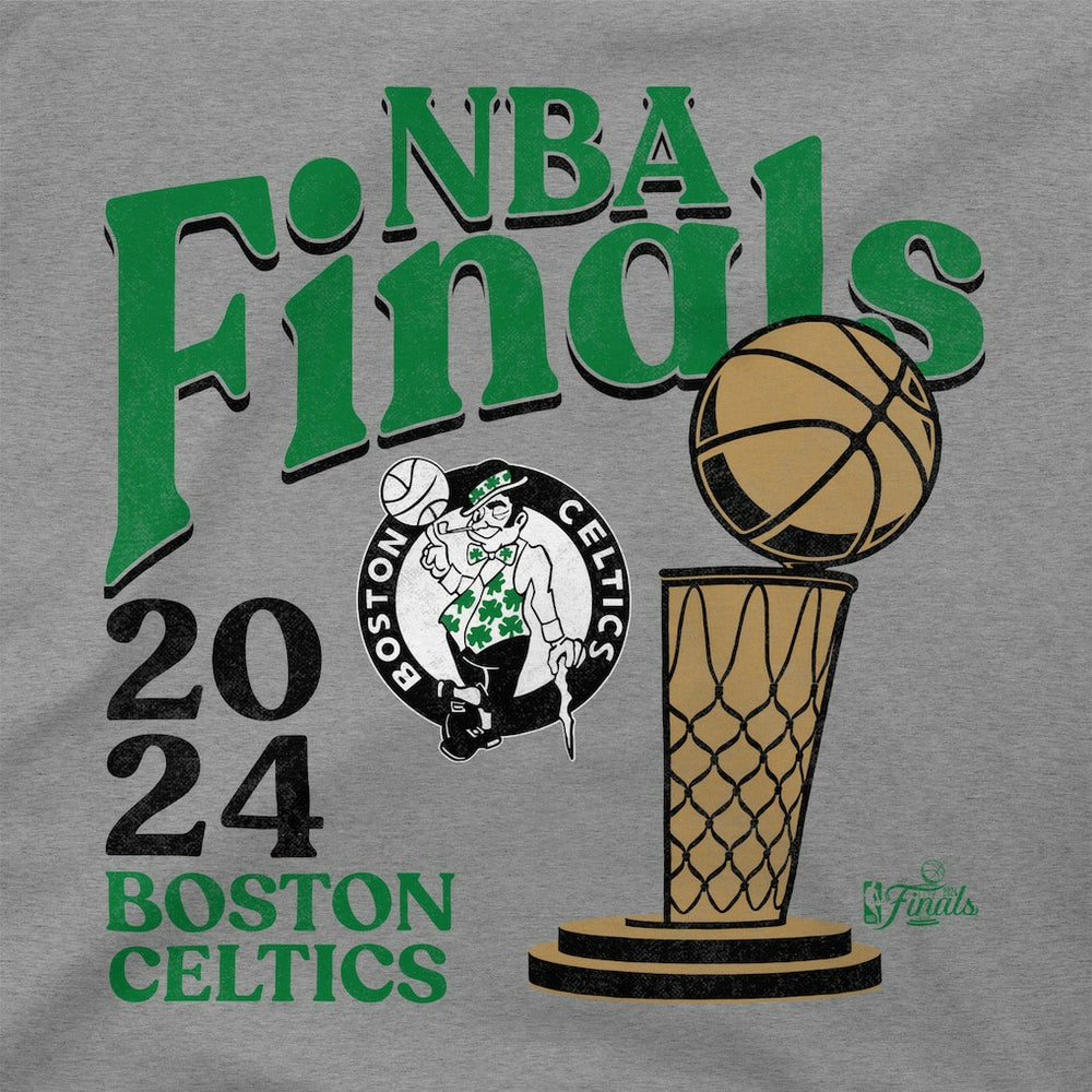 Boston Celtics Stadium Essentials Unisex 2024 NBA Finals Revolution T-Shirt - Heather Gray cheap